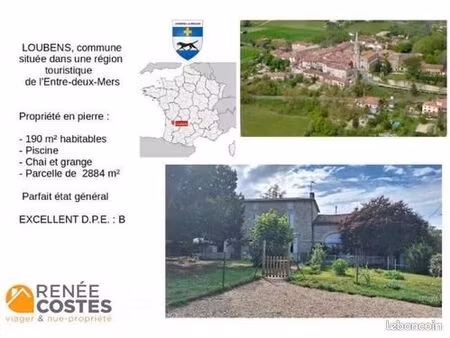 maison en viager 6 pièces 190 m²