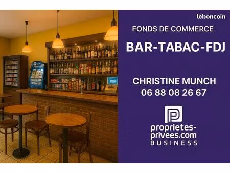 fonds de commerce bar  tabac  fdj 125 m²