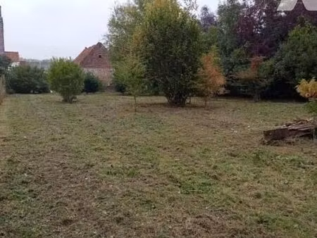 terrain 1028 m² aire sur la lys