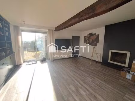 maison de 153 m²+studio de 45 m²+garage+terrain