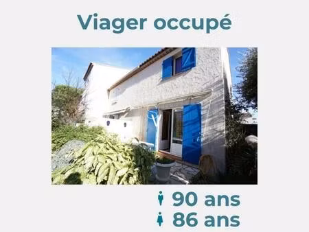 viager occupé - maison t3 de 69 m2 avec parking - monsieur 90 ans  madame 86 ans