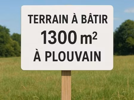 vente terrain 1300 m² plouvain (62118)