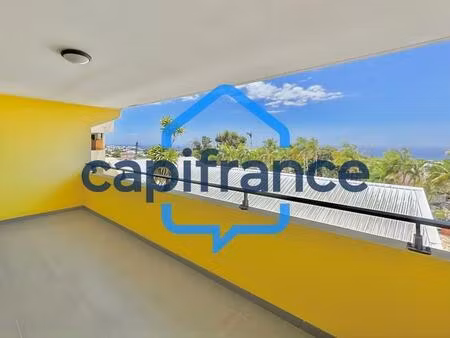 à vendre – appartement t3 avec vue mer panoramique – résidence rupert  sainte-clotilde...