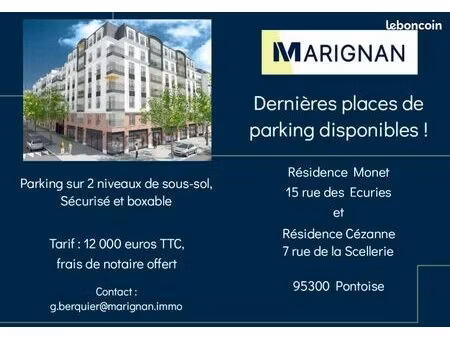 places de parking pontoise