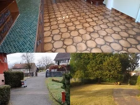 maison jumelée partiellement rénovée 122 m2 à roppe sur terrain plat privatif et clôturé