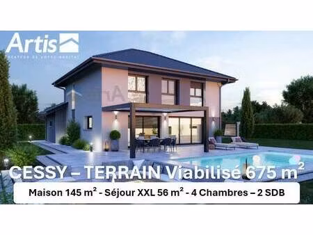 terrain avec maison neuve à vendre