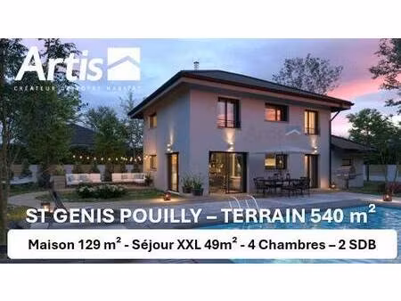 terrain avec maison neuve à vendre