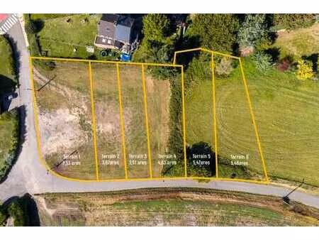lot de 6 terrains avec permis