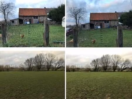 grange- écurie  terrain à bâtir avec prairie