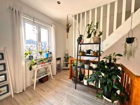 ensemble immobilier – deux maisons accolées avec terrasse et