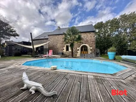 vente longère et corps de ferme piscine à saint-malon-sur-mel (35750) : à vendre piscine /