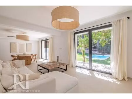 cannes petit juas villa rénovée piscine calme absolu