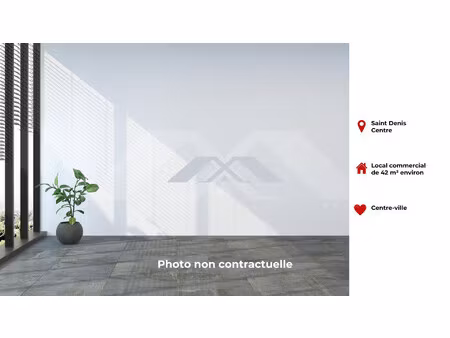 local commercial 42 m² + terrasse 15 m² plein centre de saint