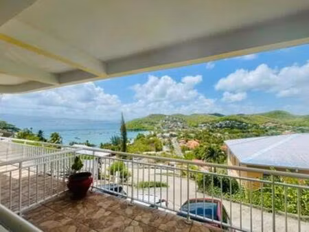 appartement f2 bis meuble vue mer - les trois ilets  martinique