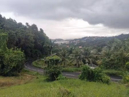 à à vendre terrain de 1001 m2 avec vue sur mer - la trinité  martinique