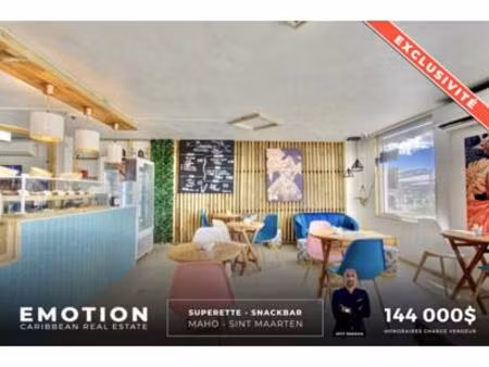 fonds de commerce 170 m2 - maho  saint-martin
