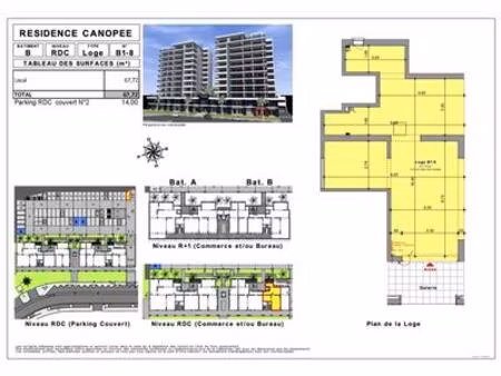 a vendre vefa   etang zabricot  rdc local 61 72m2  martinique