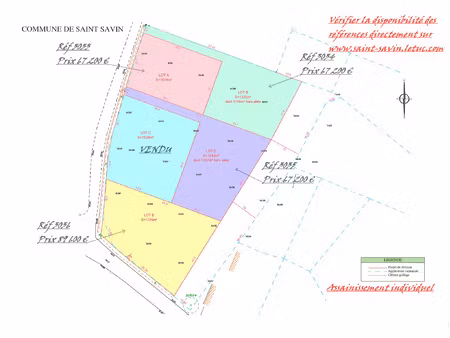 st savin terrain constructible 1326 m2 lot b