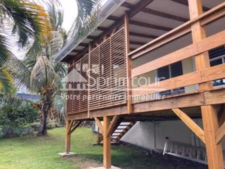 à vendre maison t4 de plain-pied avec studio indépendant  guadeloupe