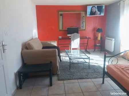 studio meublé avec grand jardin