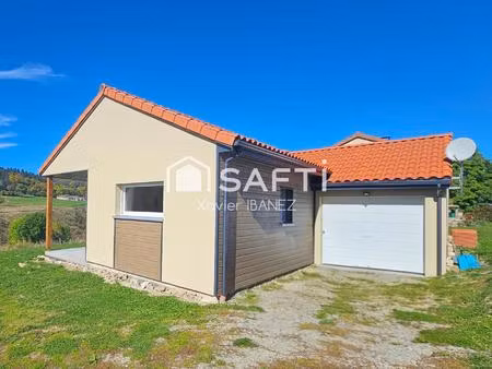 maison en ossature bois de plein pied sur chanaleilles (43170)