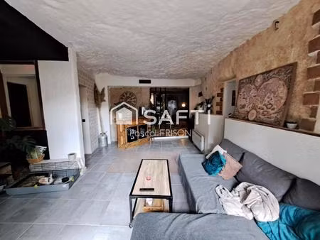 maison semi troglodyte 125 m²