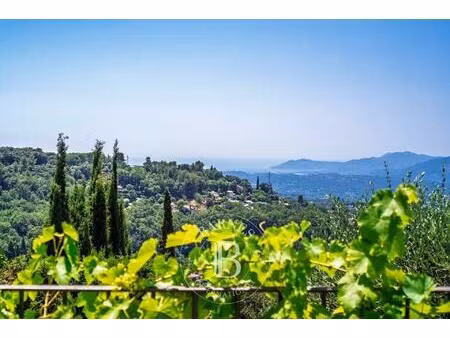 châteauneuf-grasse - charme et authenticité - vue mer panoramique - à pied des commerces