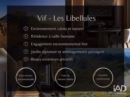 vente appartement 4 pièces 82 m² à vif (38450)  339 900 €