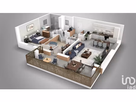 vente appartement 3 pièces 64 m² à claix (38640)  321 000 €