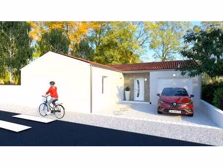 terrain avec maison neuve à vendre