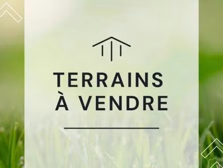 terrain constructible viabilisé à vendre