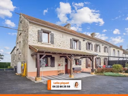 77510 rebais - maison de 7 pieces - jardin - vue degagee - piscine interieure - calme - 75