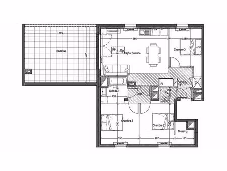 vente appartement 4 pièces 76 m² clermont-ferrand (63100)