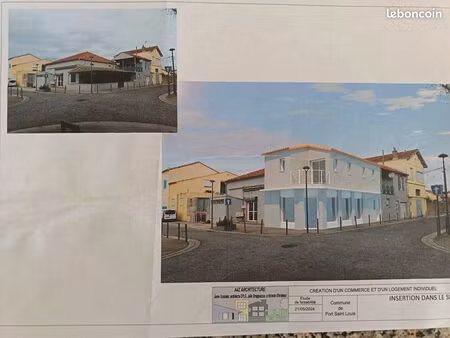 local commercial et terrain constructible