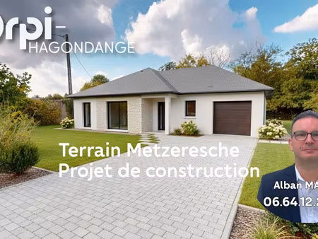 vente terrain 806 m² à metzeresche (57920)  150 000 €