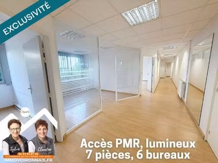 134 m² de bureaux lumineux avec ascenseur  accès pmr  au centre de voiron