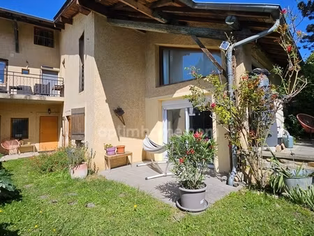 montanay (69250) à vendre maison de ville avec 4 chambres  jardin et garage
