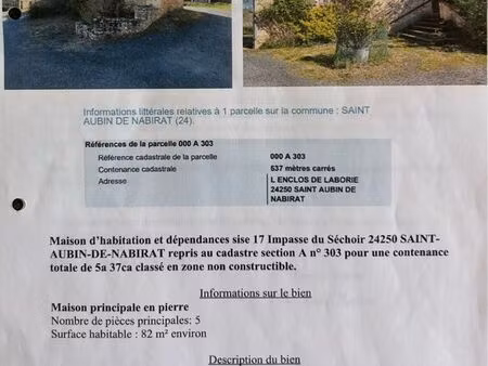 maison d’habitation et dépendance