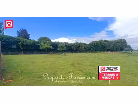 à vendre - terrain constructible de 1 463m² à beaubray (27)