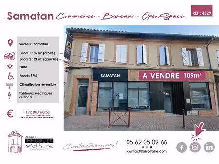 local commercial – centre de samatan (109 m²)