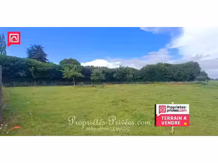 à vendre - terrain constructible de 1 463m² à beaubray (27)