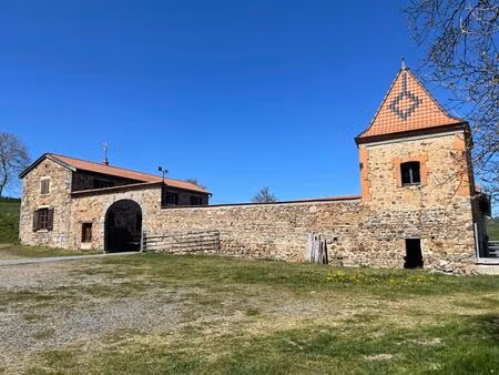 bâtisse en pierre avec sa maison et ses dépendances sur 2.68 ha