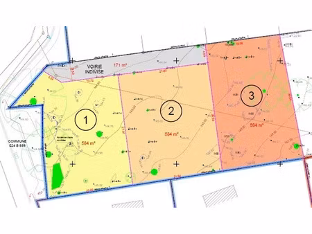 vente terrain 584 m² à beausse (49410)  40 000 €