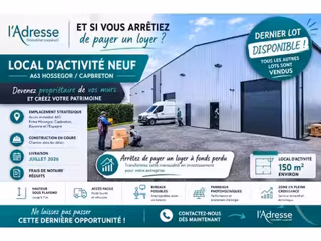 vente locaux professionnels 0 pièces 150 m² à bénesse-maremne (40230)  300 000 €