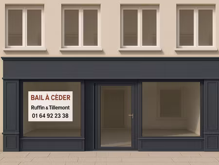belle boutique centre ville -bail a ceder - arpajon