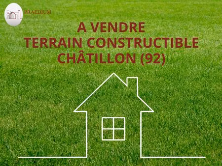 terrain à bâtir - châtillon (92)