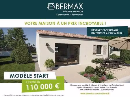 terrain avec maison neuve à vendre