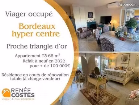 appartement en viager 3 pièces 68 m²