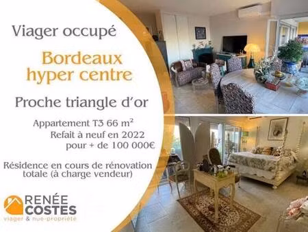 viager occupé - f72 ans - bordeaux (33000)