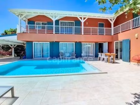 villa à vendre 3 chambres + studio avec vue mer et piscine sur oyster pond  saint-martin (